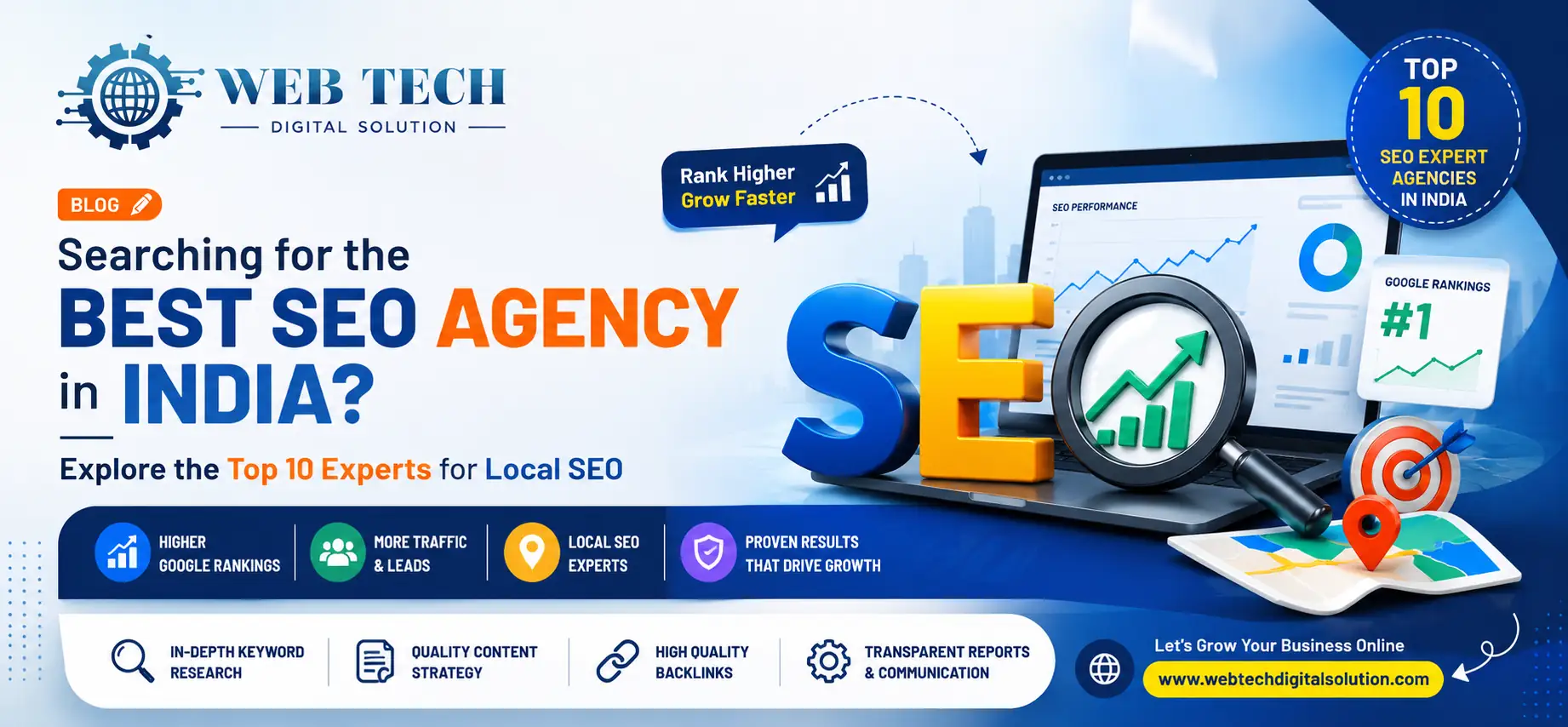 Top SEO agencies in India for local business growth and Google rankings