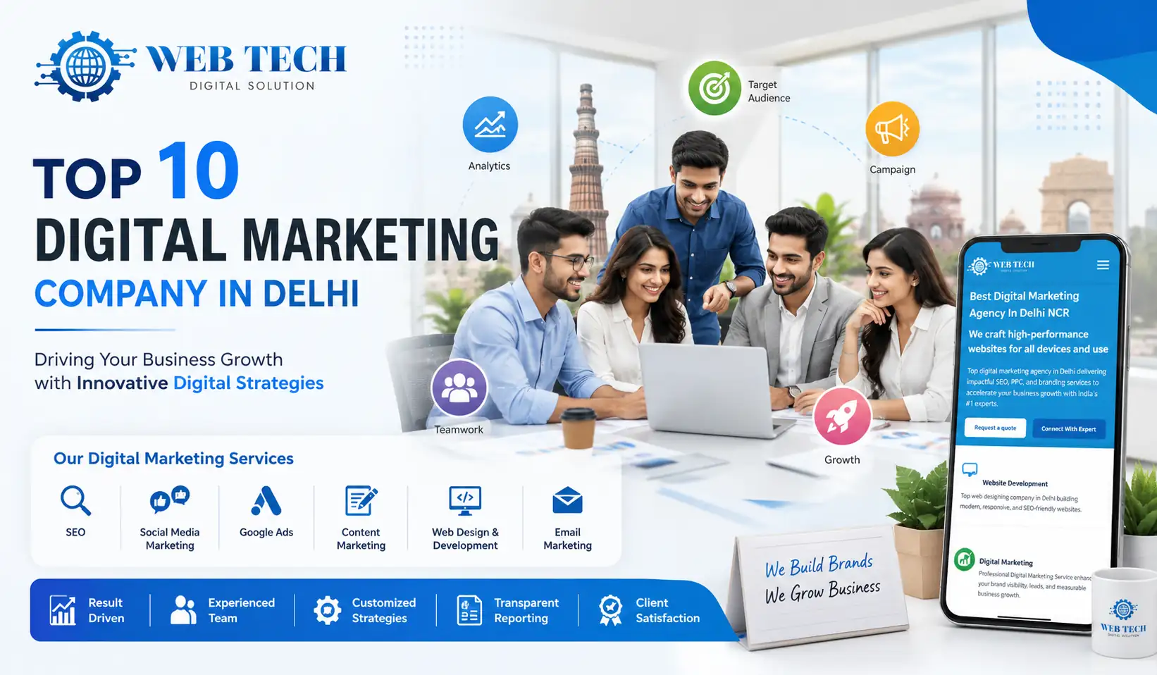 Best digital marketing agency in Delhi for SEO, PPC and social media marketing 2026